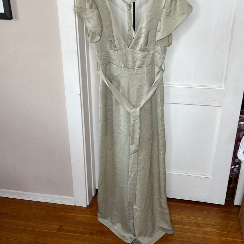 Petal & Pup ORIN JUMPSUIT Open Back Olive Size 6 Nwot